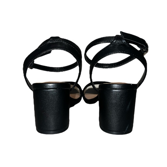 Black Square Toe Sandal Heel • Size 6 (36) • Used - Picture 3 of 3